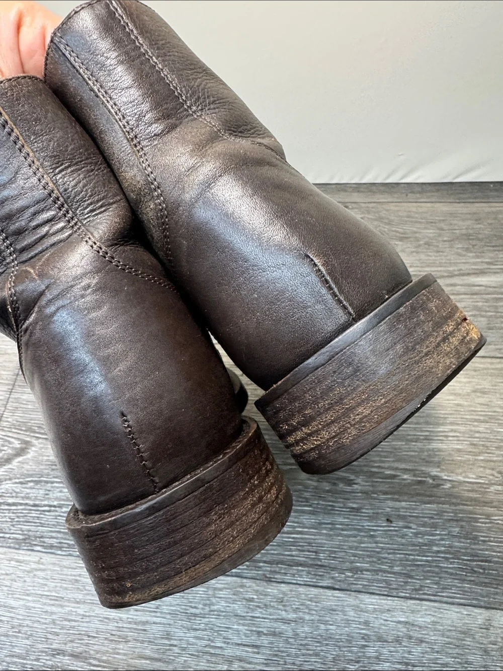 Banana Republic Brown Leather Lace-Up men’s boots Sz 10.5 (h182)